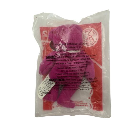 NWB TY Tennie Burger the Purple Bear #2 in Package Circa 2004 - Picture 1 of 2